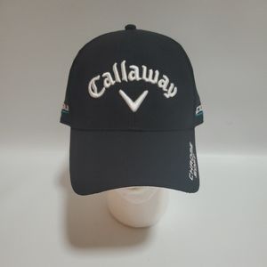 Callaway Rogue Chrome Soft Odyssey Adjustable Hat Black with White Letters NWT